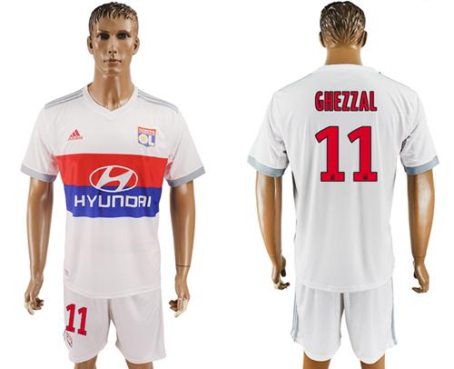 Lyon #11 Ghezzal Home Soccer Club Jersey - Click Image to Close
